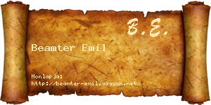 Beamter Emil névjegykártya